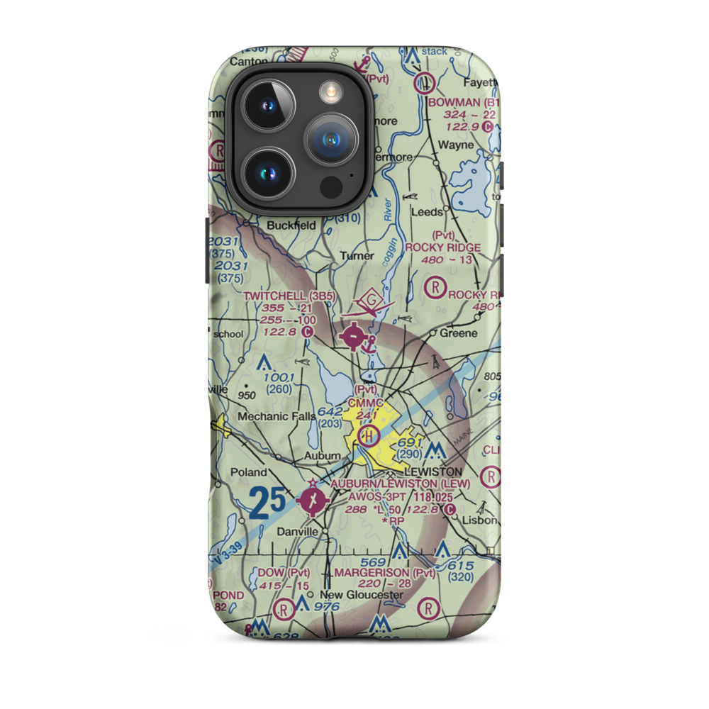 Twitchell Airport (3B5) VFR Sectional  Tough iPhone Case iPhone 16 Pro Max model shown