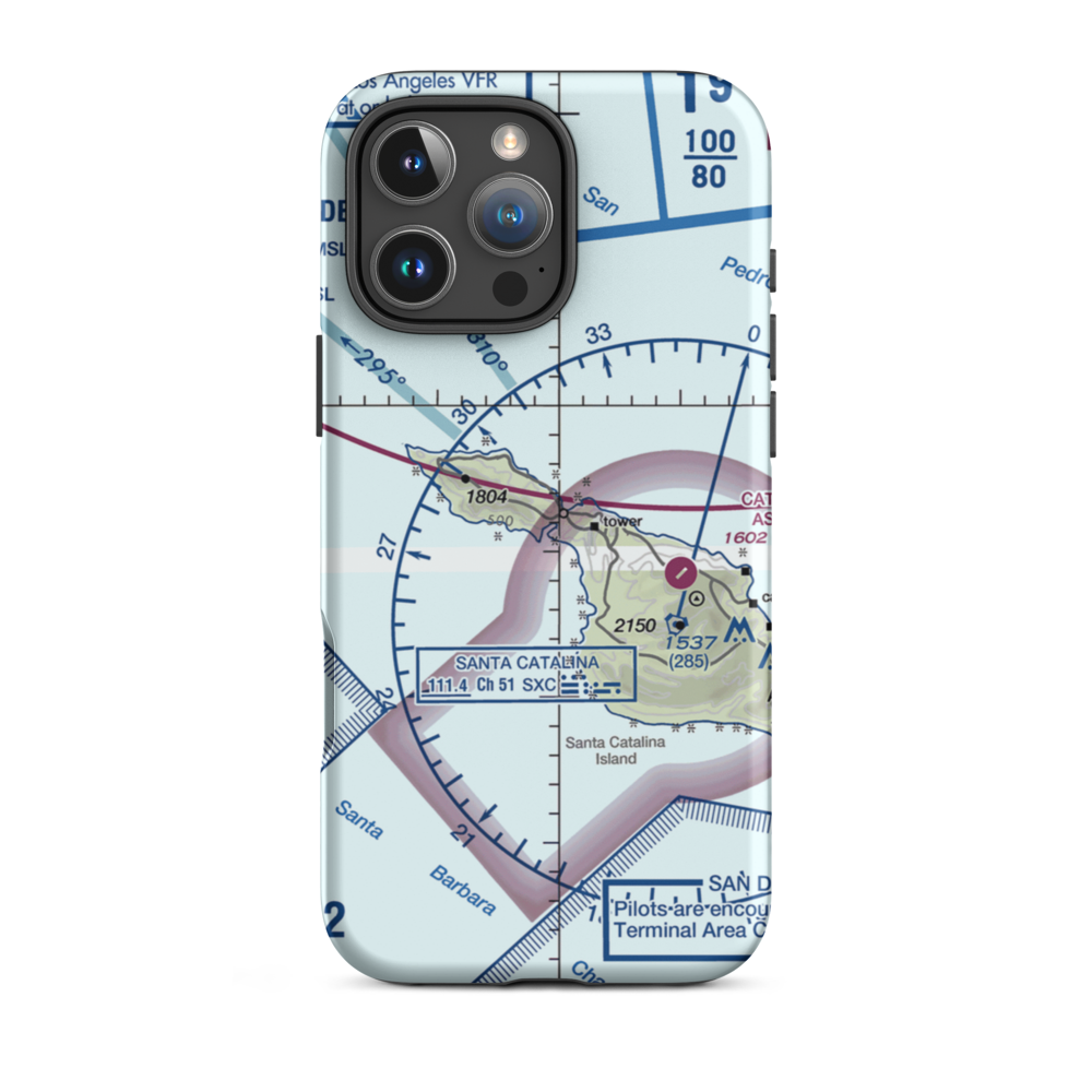 Two Harbors Amphibious Terminal (TWH) VFR Sectional  Tough iPhone Case iPhone 16 Pro Max model shown