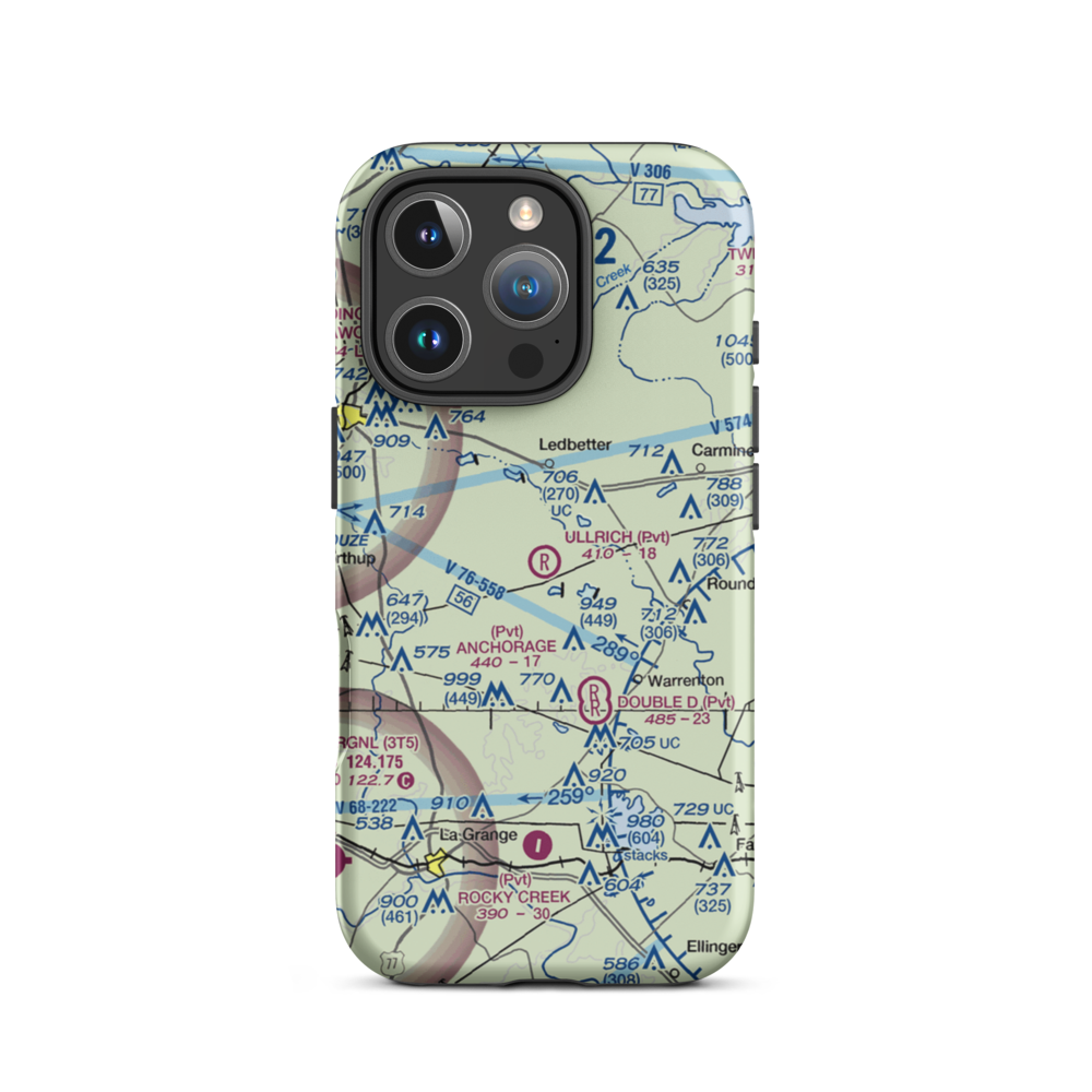 Ullrich Airport (0TS4) VFR Sectional  Tough iPhone Case iPhone 16 Pro model shown