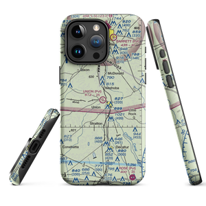 Union Municipal Airport (3MS9) VFR Sectional  Tough iPhone Case