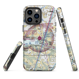 Valdez Pioneer Field (VDZ) VFR Sectional  Tough iPhone Case