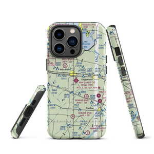 Van Zandt County Regional Airport (76F) VFR Sectional  Tough iPhone Case