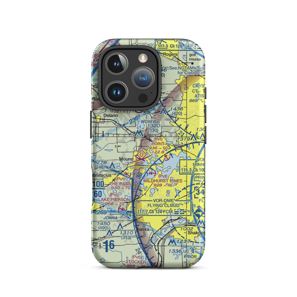 Vasa Park Seaplane Base (28MN) VFR Sectional  Tough iPhone Case iPhone 16 Pro model shown