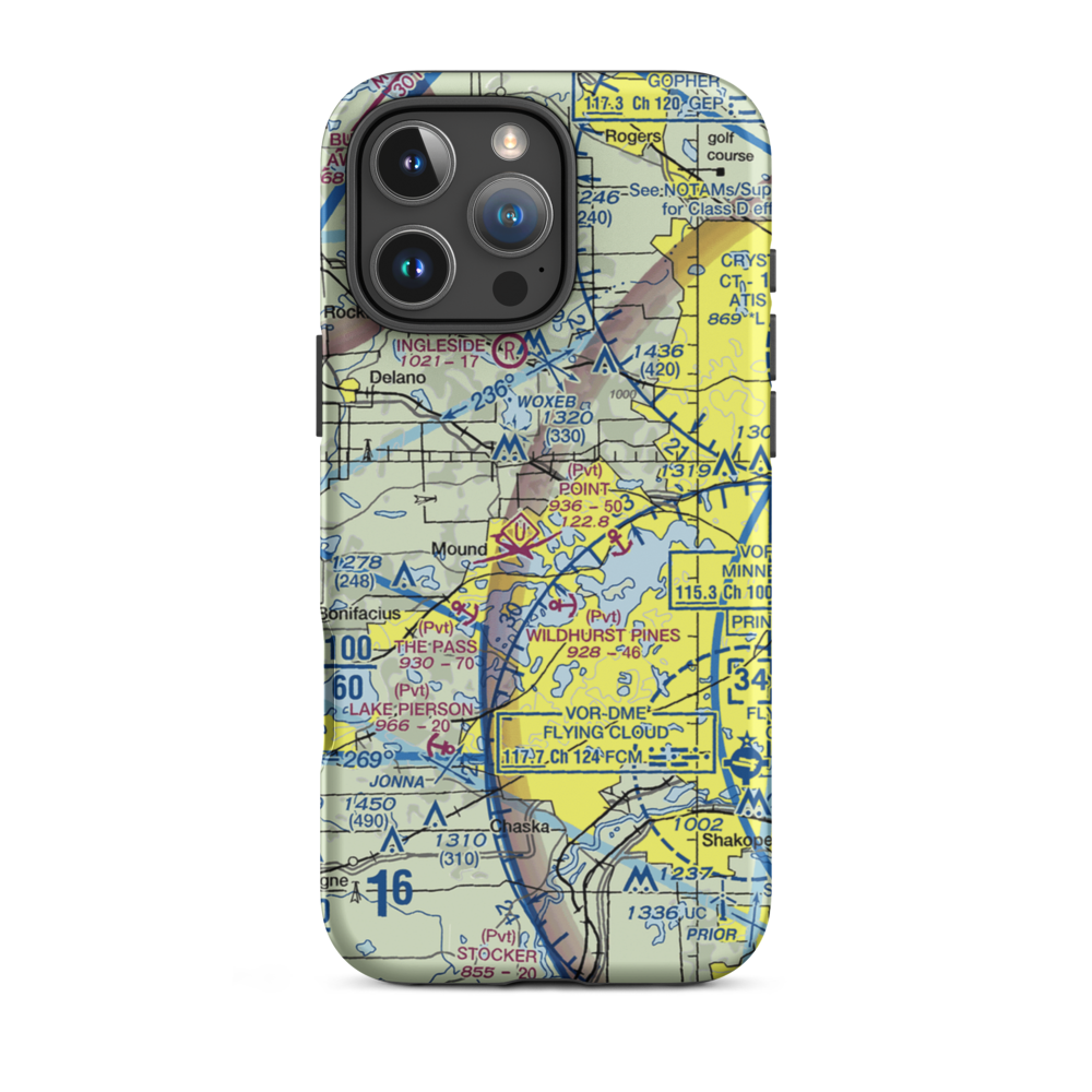 Vasa Park Seaplane Base (28MN) VFR Sectional  Tough iPhone Case iPhone 16 Pro Max model shown