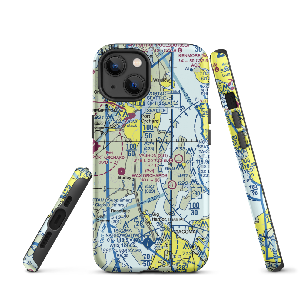 Vaughan Ranch Airfield (WN13) VFR Sectional  Tough iPhone Case iPhone 13 model shown