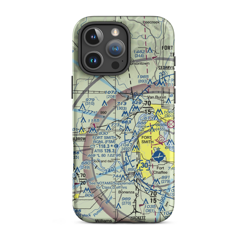 Venture Aerodrome Airpark Nr 2 Ultralightport (OK27) VFR Sectional  Tough iPhone Case iPhone 16 Pro Max model shown