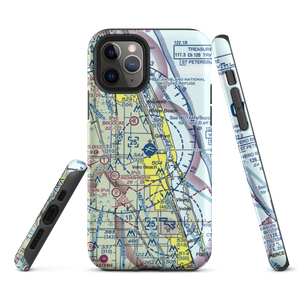 Vero Beach Regional Airport (VRB) VFR Sectional  Tough iPhone Case