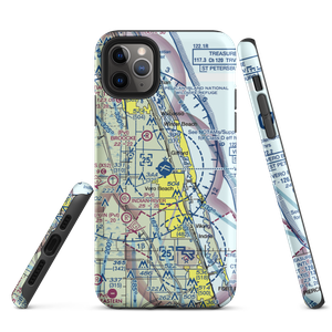 Vero Beach Regional Airport (VRB) VFR Sectional  Tough iPhone Case