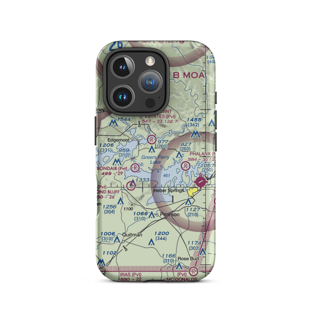 Verser's Landing Airport (7AR2) VFR Sectional  Tough iPhone Case iPhone 16 Pro model shown