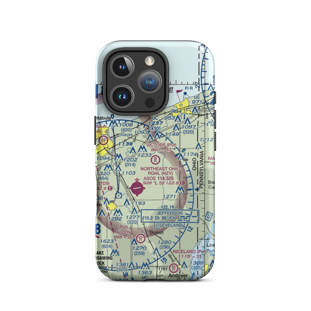 Victor's Landing Airport (0OI6) VFR Sectional  Tough iPhone Case iPhone 16 Pro model shown