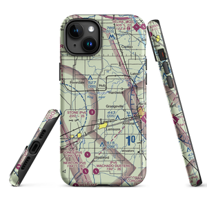 Vineyard Oaks Farm Airport (CN15) VFR Sectional  Tough iPhone Case