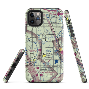 Vineyard Oaks Farm Airport (CN15) VFR Sectional  Tough iPhone Case