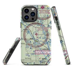 Vinton Veterans Memorial Airpark (VTI) VFR Sectional  Tough iPhone Case