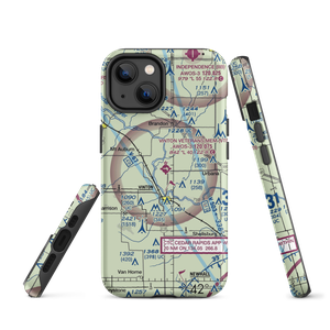 Vinton Veterans Memorial Airpark (VTI) VFR Sectional  Tough iPhone Case