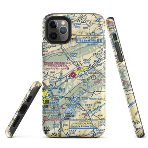 Virginia Highlands Airport (VJI) VFR Sectional  Tough iPhone Case