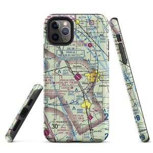 Visalia Municipal Airport (VIS) VFR Sectional  Tough iPhone Case