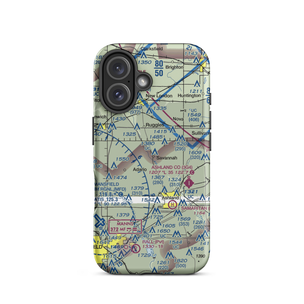Vogel Airpark (3OI6) VFR Sectional  Tough iPhone Case iPhone 16 model shown