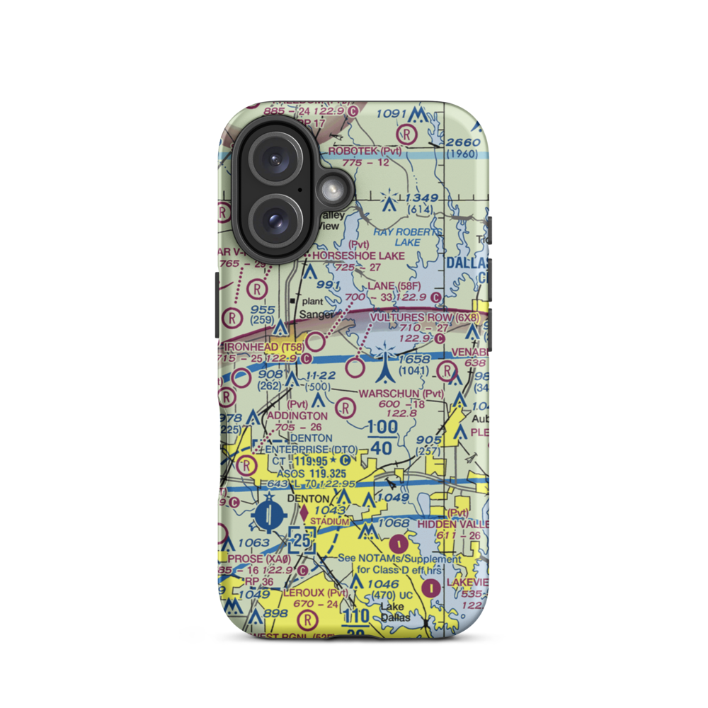 Vultures Row (6X8) VFR Sectional  Tough iPhone Case iPhone 16 model shown