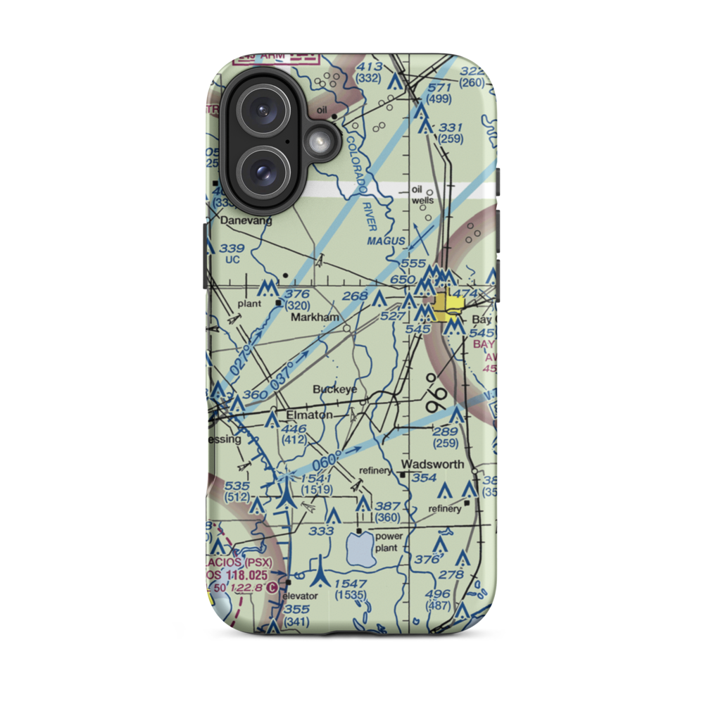 W D Cornilius Ranch Airport (XS07) VFR Sectional  Tough iPhone Case iPhone 16 Plus model shown