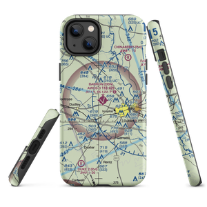 W H 'Bud' Barron Airport (DBN) VFR Sectional  Tough iPhone Case
