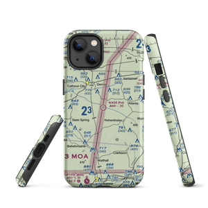Wade Field (MS76) VFR Sectional  Tough iPhone Case