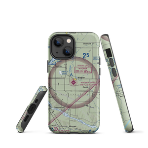 Wagner Municipal Airport (AGZ) VFR Sectional  Tough iPhone Case