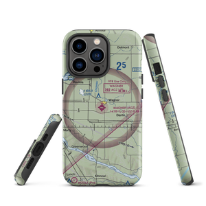 Wagner Municipal Airport (AGZ) VFR Sectional  Tough iPhone Case