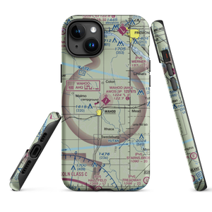 Wahoo Municipal Airport (AHQ) VFR Sectional  Tough iPhone Case