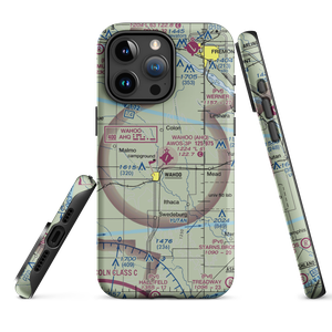 Wahoo Municipal Airport (AHQ) VFR Sectional  Tough iPhone Case