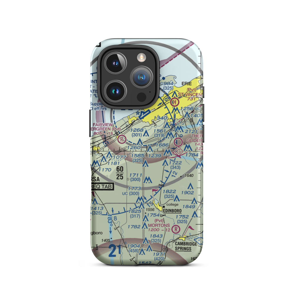 Waisley Airport (38PN) VFR Sectional  Tough iPhone Case iPhone 16 Pro model shown