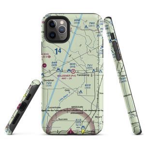 Waldemer Flying W Ranch Airport (MO58) VFR Sectional  Tough iPhone Case