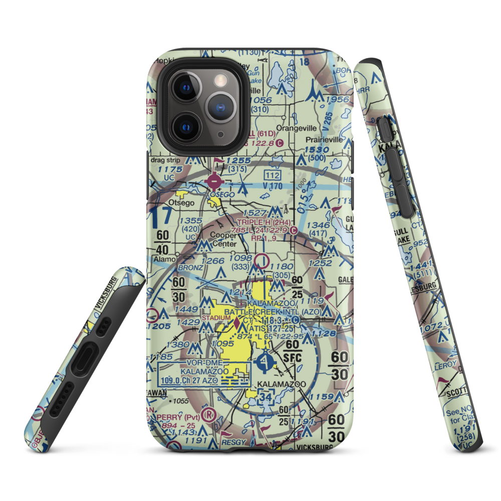Walker Airport (7MI7) VFR Sectional  Tough iPhone Case iPhone 11 Pro model shown