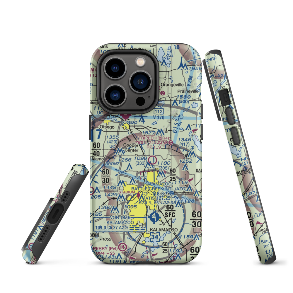 Walker Airport (7MI7) VFR Sectional  Tough iPhone Case iPhone 14 Pro model shown