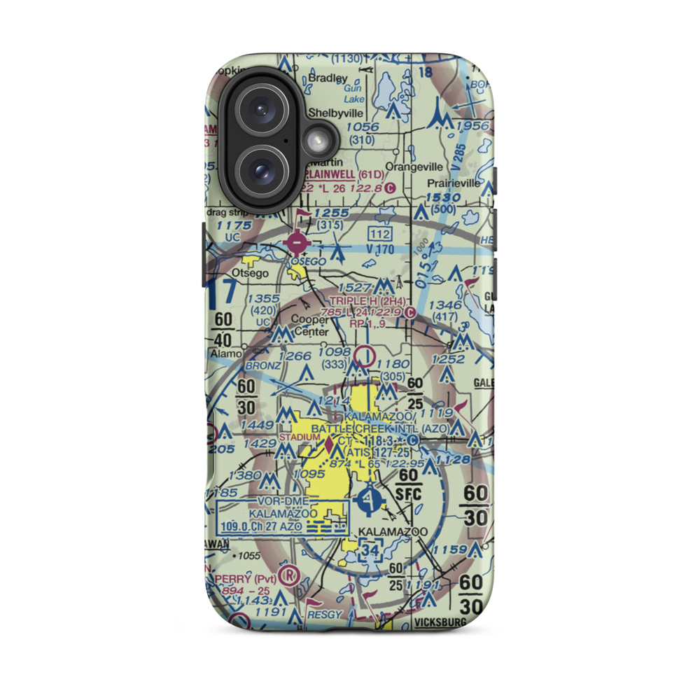 Walker Airport (7MI7) VFR Sectional  Tough iPhone Case iPhone 16 Plus model shown