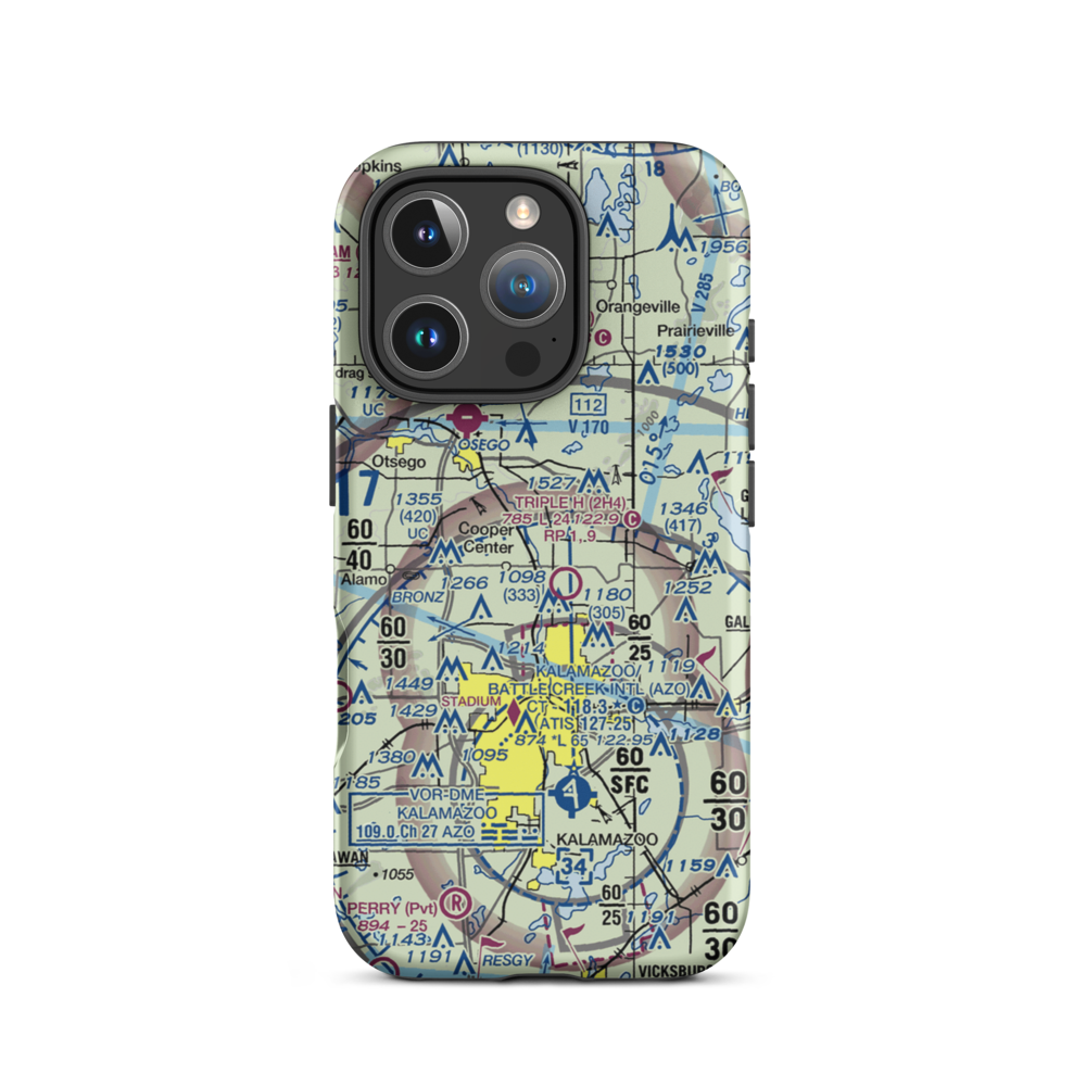 Walker Airport (7MI7) VFR Sectional  Tough iPhone Case iPhone 16 Pro model shown