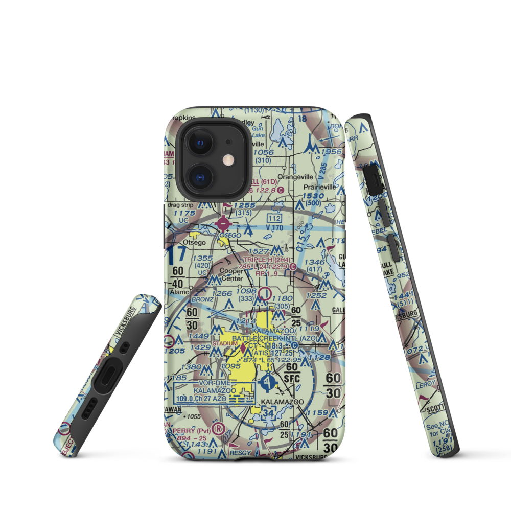 Walker Airport (7MI7) VFR Sectional  Tough iPhone Case iPhone 12 mini model shown