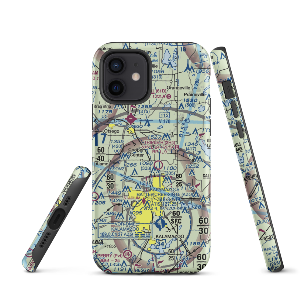 Walker Airport (7MI7) VFR Sectional  Tough iPhone Case iPhone 12 model shown