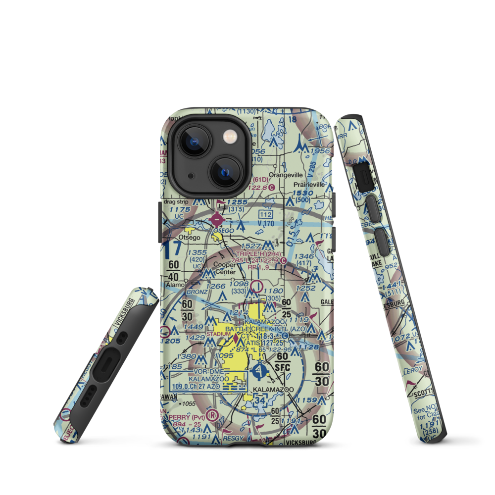 Walker Airport (7MI7) VFR Sectional  Tough iPhone Case iPhone 13 mini model shown