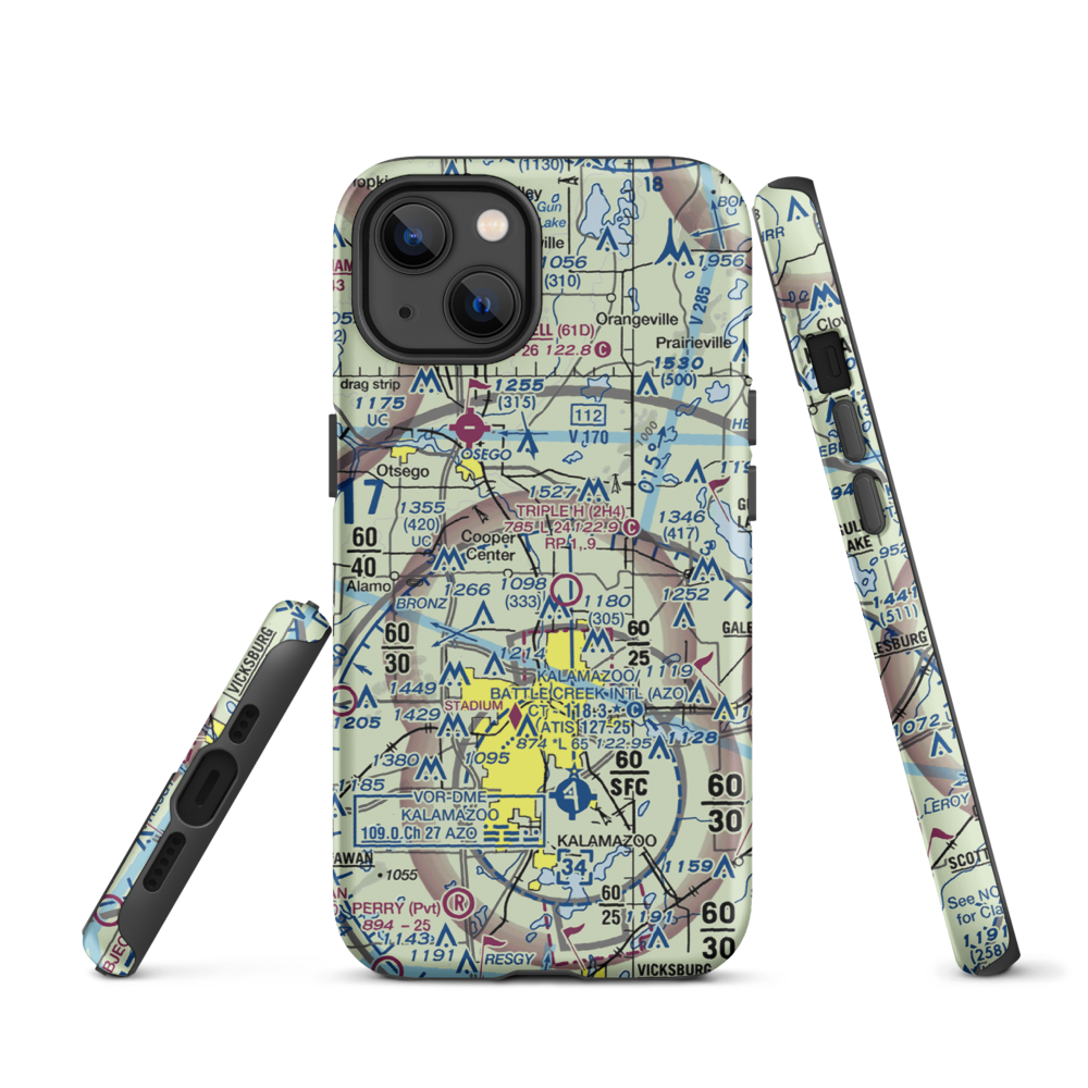 Walker Airport (7MI7) VFR Sectional  Tough iPhone Case iPhone 13 model shown