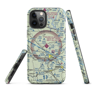 Walker County Airport-Bevill Field (JFX) VFR Sectional  Tough iPhone Case
