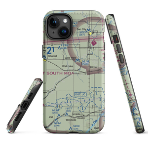 Wall Lake Municipal Airport (3Y0) VFR Sectional  Tough iPhone Case