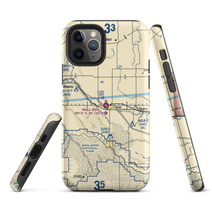 Wall Municipal Airport (6V4) VFR Sectional  Tough iPhone Case