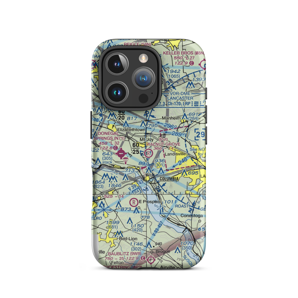 Walnut Grove Airport (19PN) VFR Sectional  Tough iPhone Case iPhone 16 Pro model shown