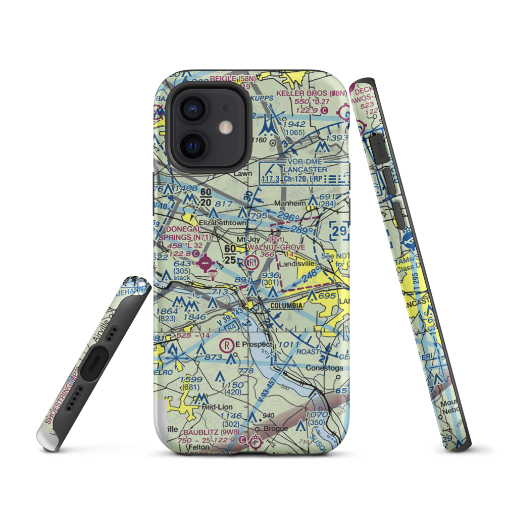Walnut Grove Airport (19PN) VFR Sectional  Tough iPhone Case iPhone 12 model shown
