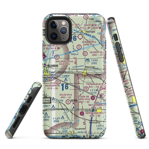 Walpole Airport (64IL) VFR Sectional  Tough iPhone Case