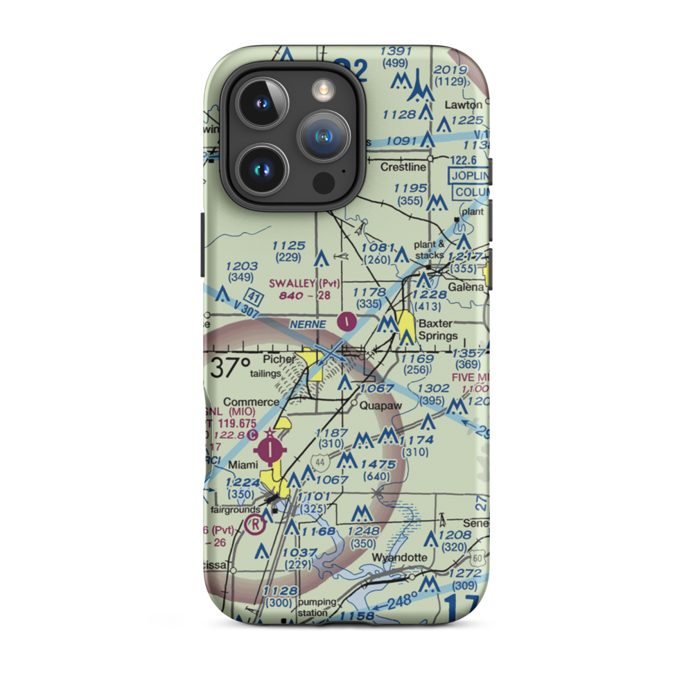 Walter A Swalley Airpark (78KS) VFR Sectional  Tough iPhone Case iPhone 16 Pro Max model shown