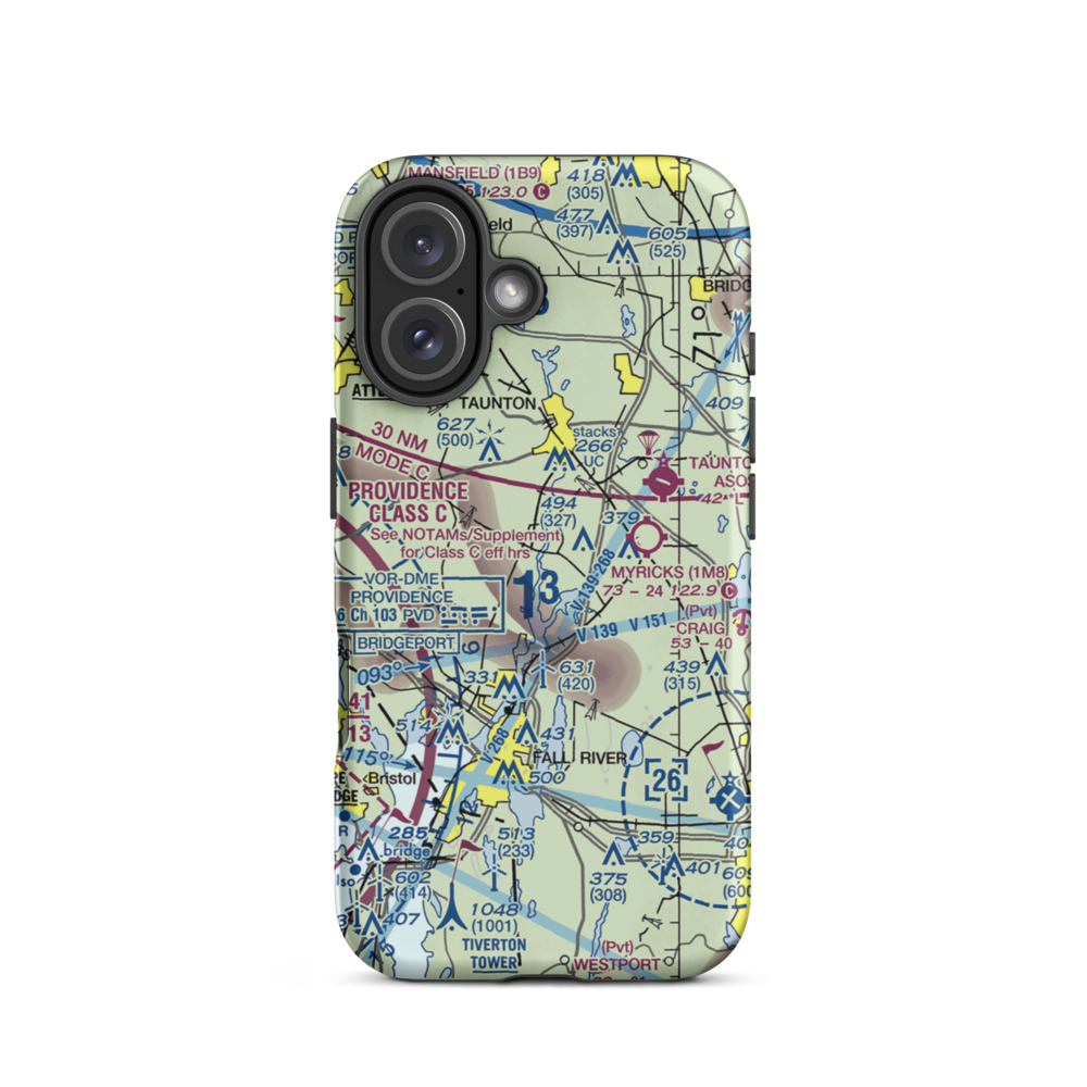 Wamsetto Seaplane Base (27MA) VFR Sectional  Tough iPhone Case iPhone 16 model shown