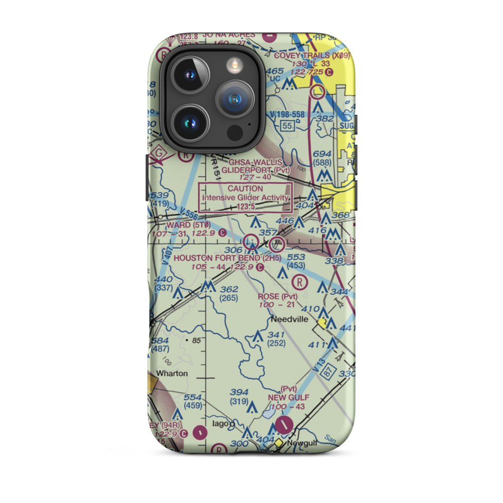 Ward Airpark (5T0) VFR Sectional  Tough iPhone Case iPhone 16 Pro Max model shown