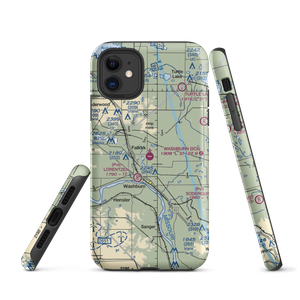 Washburn Municipal Airport (5C8) VFR Sectional  Tough iPhone Case