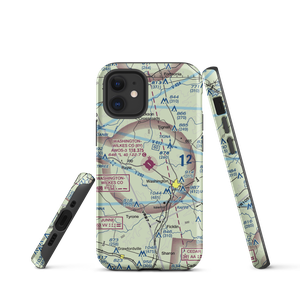 Washington Wilkes County Airport (IIY) VFR Sectional  Tough iPhone Case